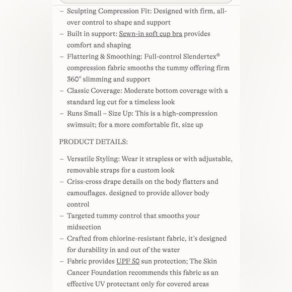 Land's End Plus size One piece Bandeau Slendersuit pink multi ombre Various Size - Picture 6 of 8